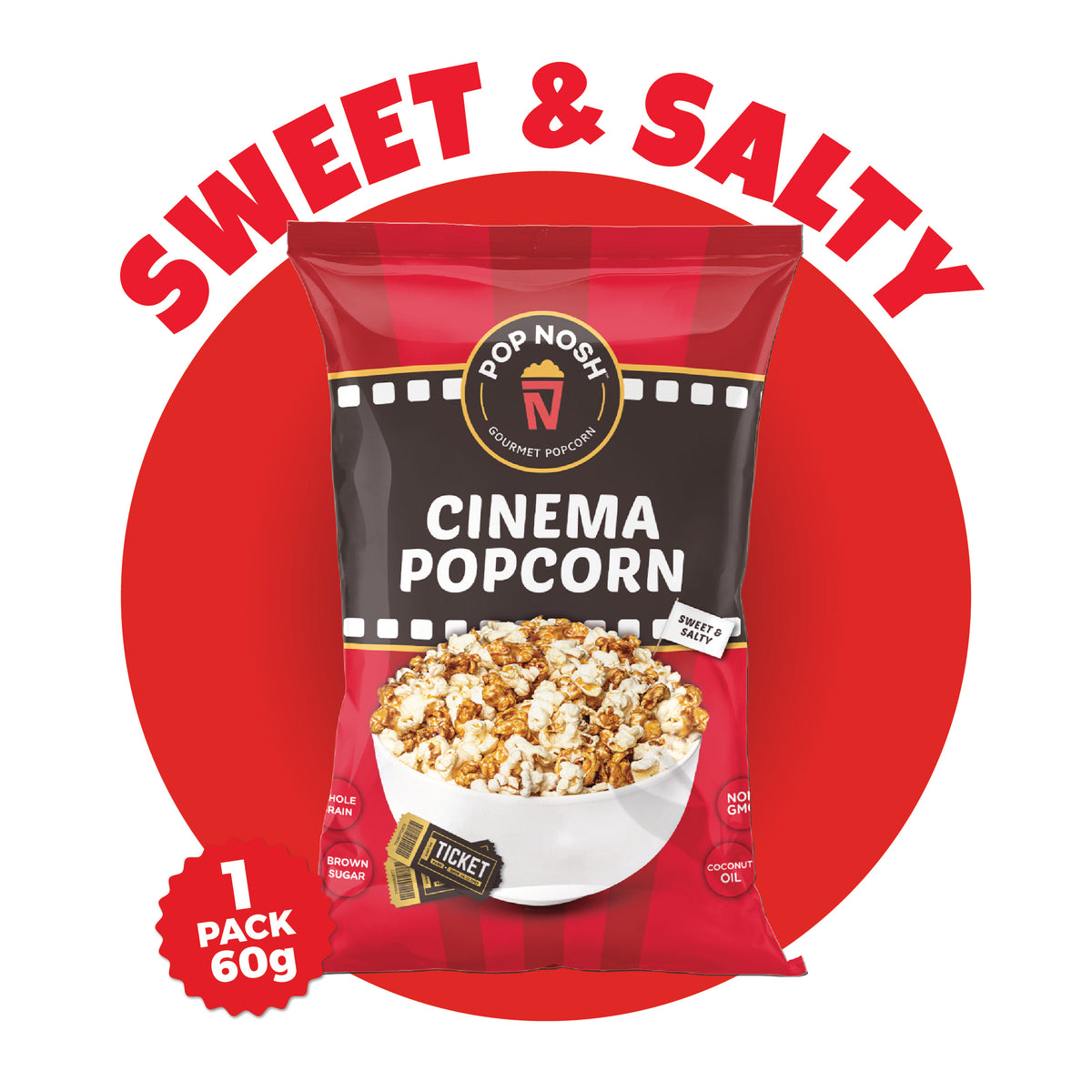 Netflix & Chill Popcorn Box Pop Nosh Gourmet Popcorn Pop Nosh Online Shop