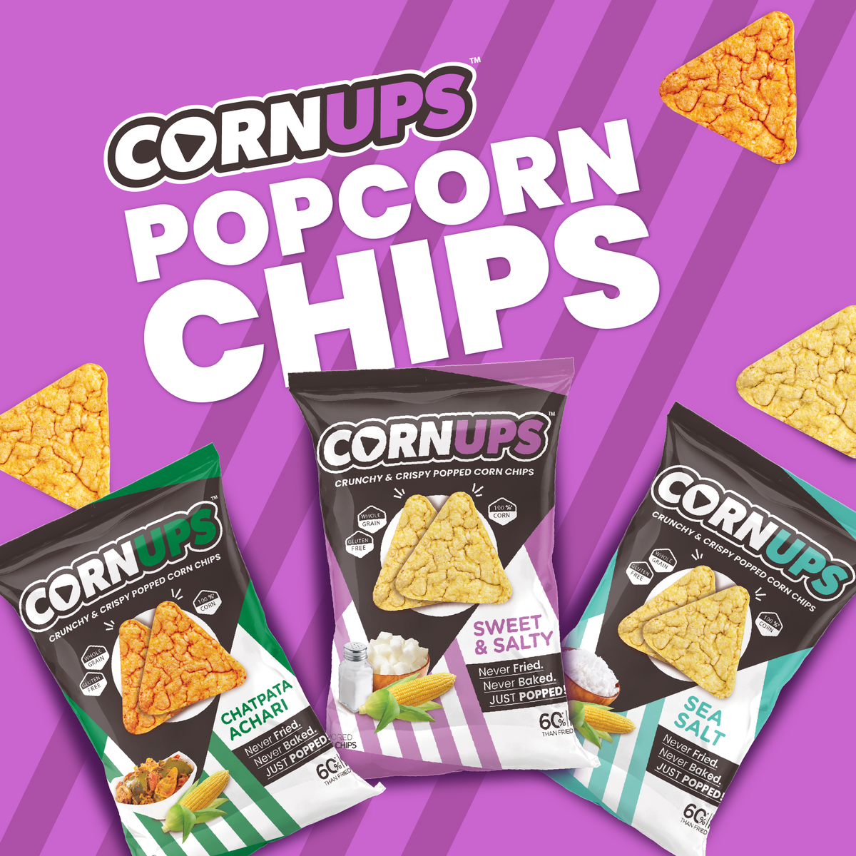 CornUps Popcorn Chips (All Flavors Box) | By Pop Nosh – Pop Nosh Online ...
