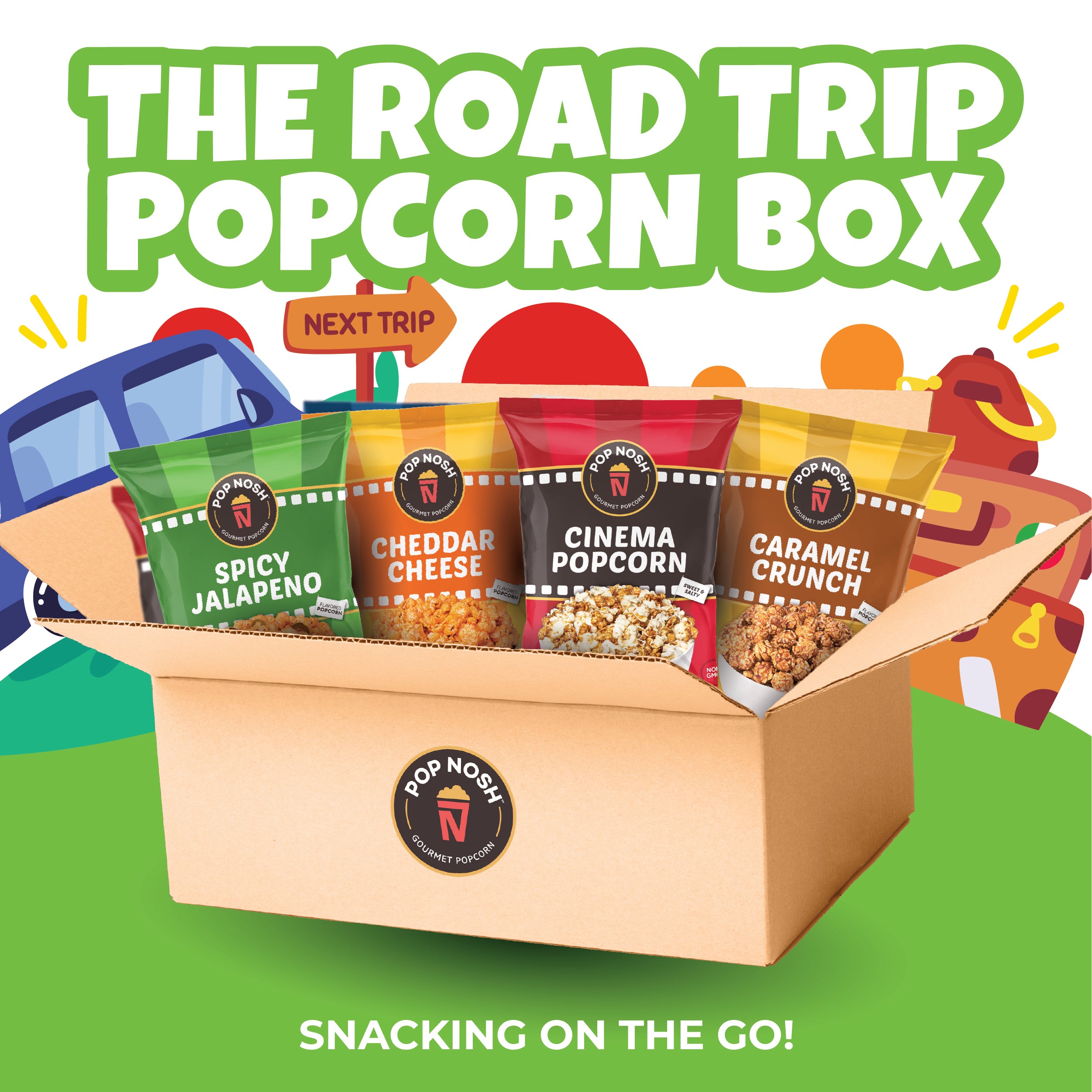 The Road Trip Popcorn Box
