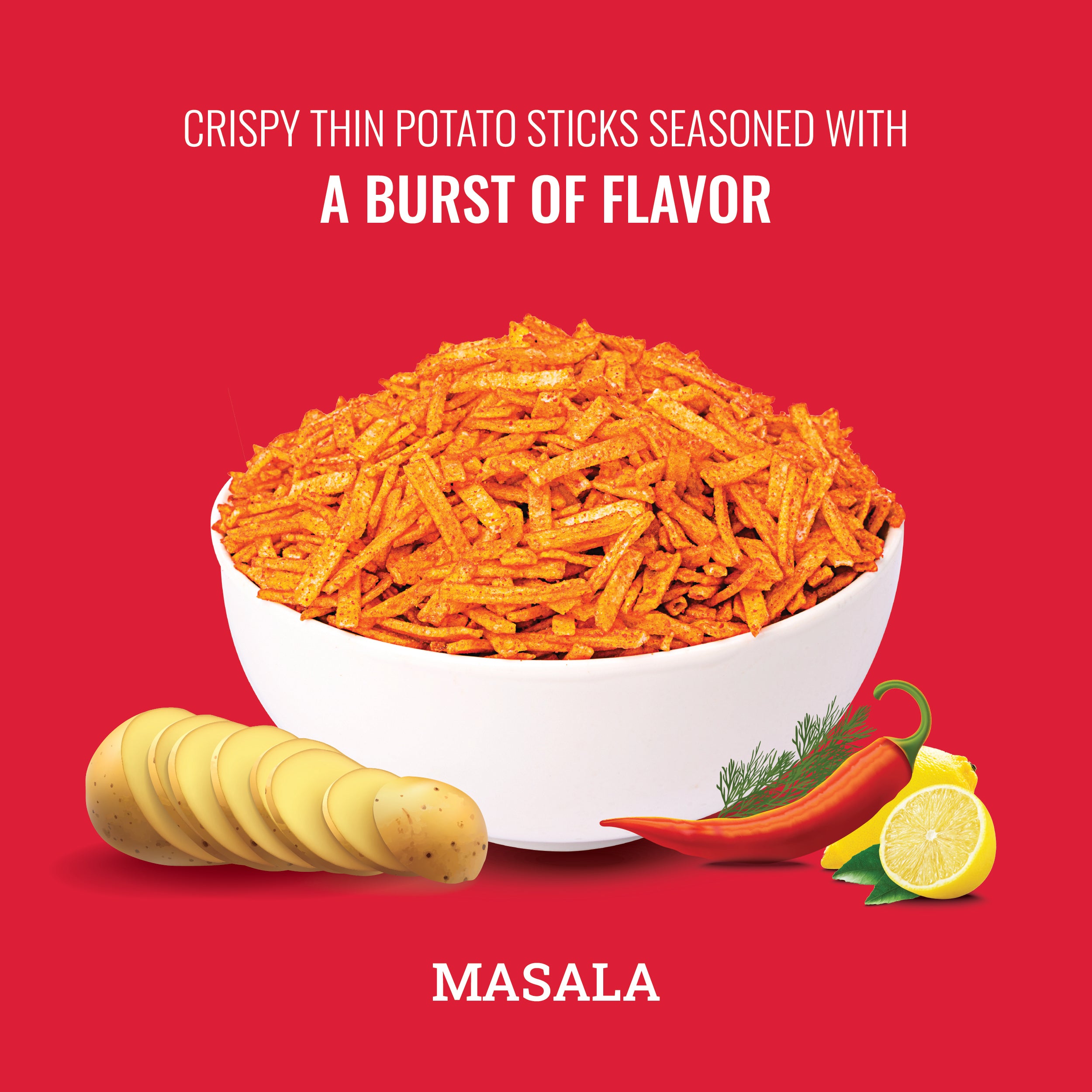 MASALA CHIPSTICKS (Crunchy Potato Sticks)