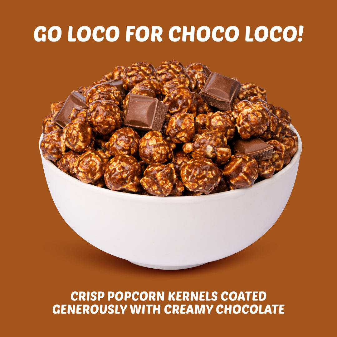 Choco Loco Box Choco Loco (Chocolate) Popcorn Packs | Pop Nosh Gourmet Popcorn – Pop ...