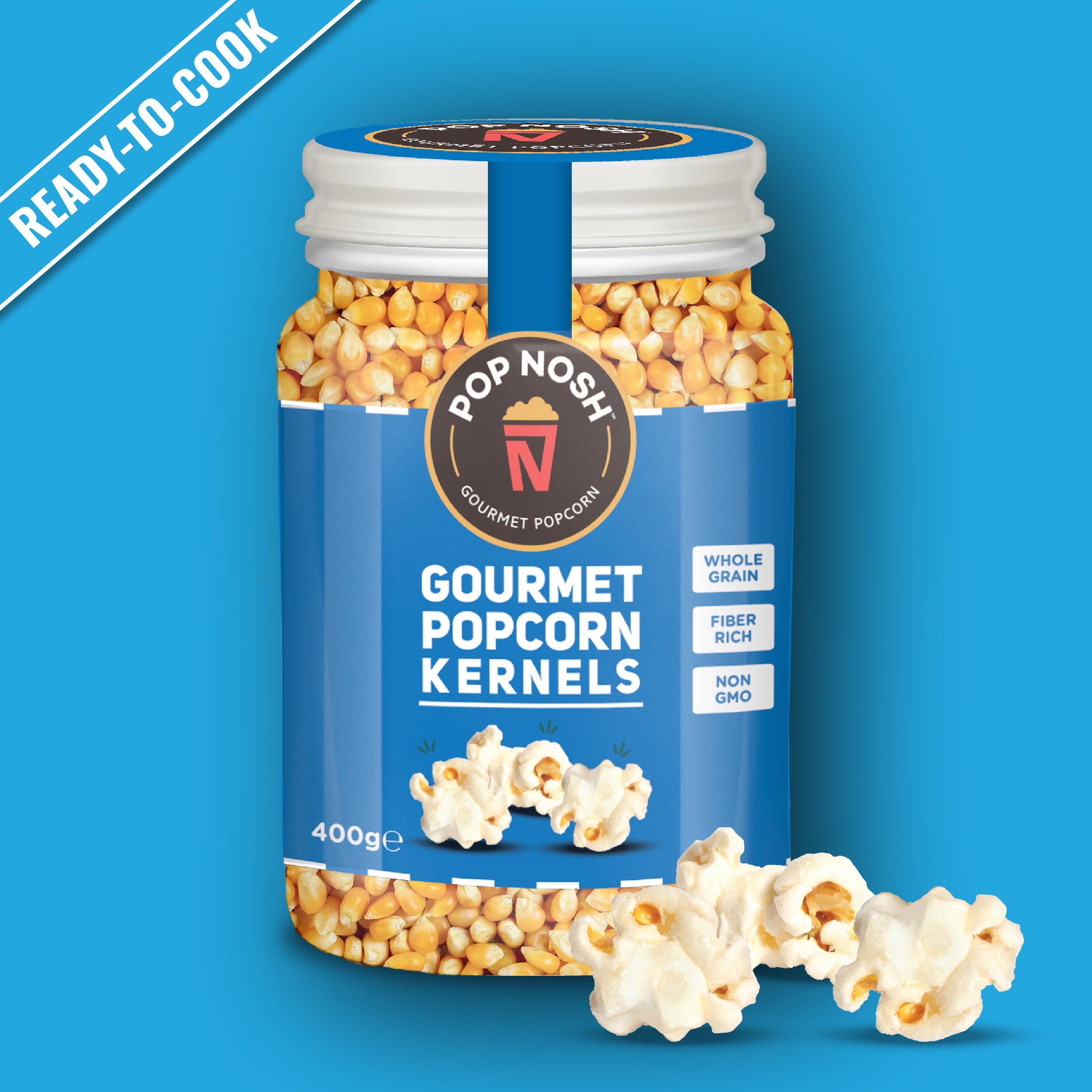 Gourmet Popcorn Kernels (Ready-To-Cook Corn) | Pack of 4 Jars
